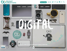 Tablet Screenshot of brightcreations.com